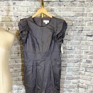 Jessica Simpson Charcoal Ruffle Sleeve Mini Dress